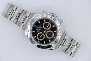 Rolex Daytona 116520 Black Dial Chronograph 40mm Service Papers Circa 2005
