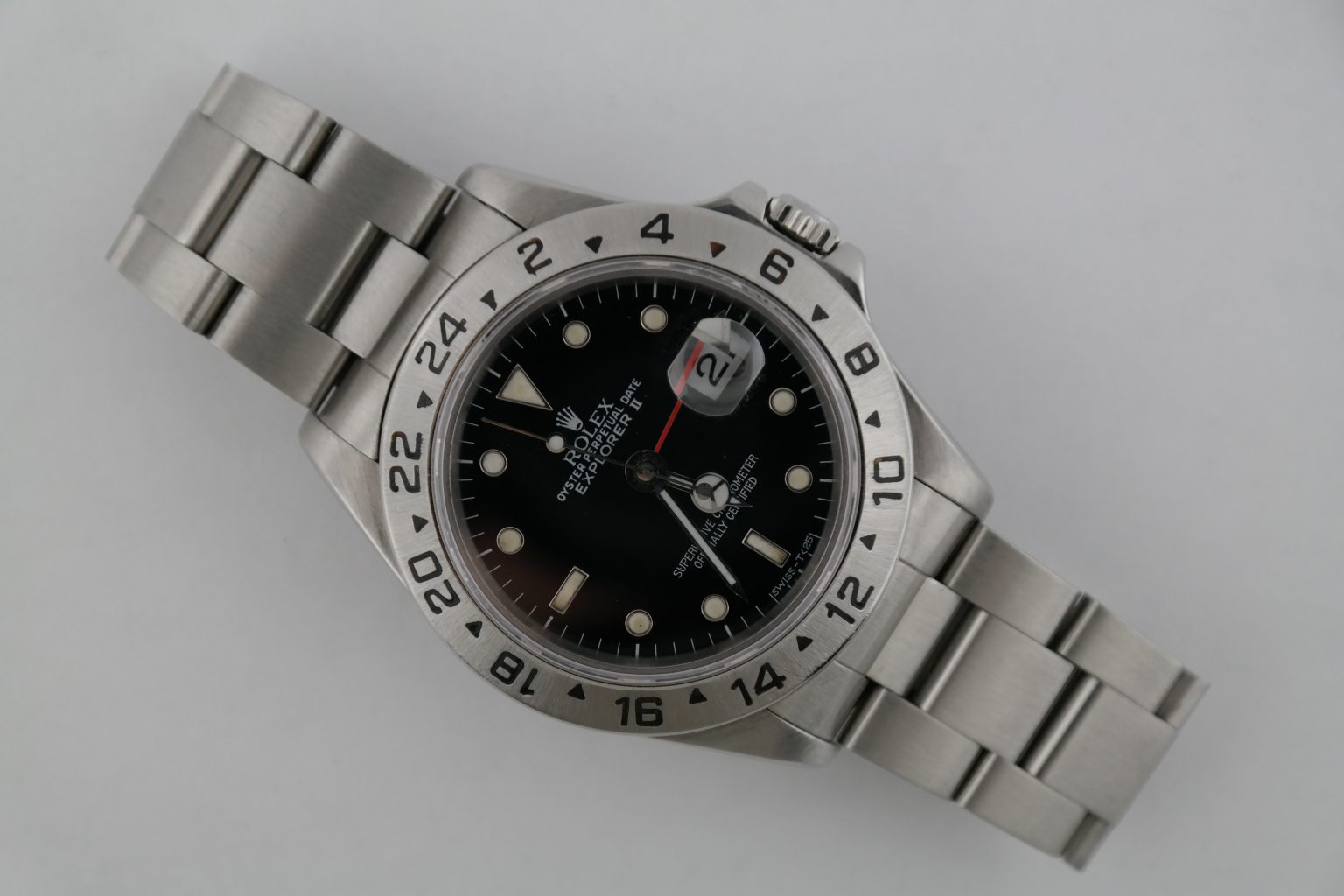 Rolex Explorer II 16570 Black Dial Estate Watch and