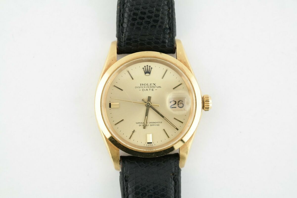 vintage rolex leather