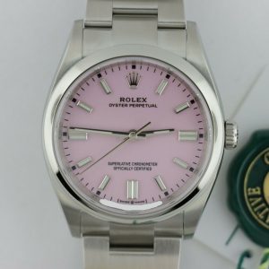 Rolex Oyster Perpetual 126000 Candy Pink Dial