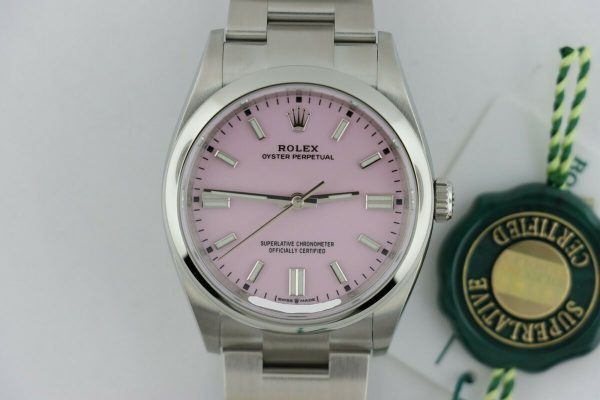 Rolex Oyster Perpetual 126000 Candy Pink Dial