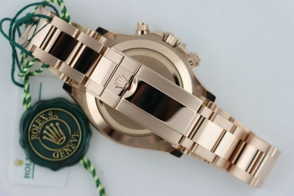 Rolex Daytona 116505 Black Dial 18K Everose Chronograph Box & Papers Year 2019 - Image 4