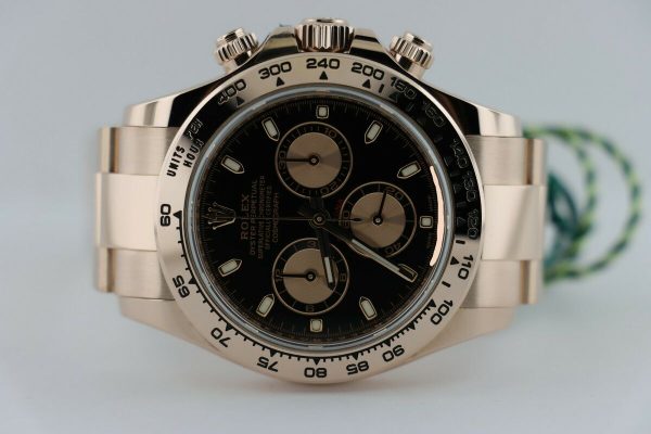 Rolex Daytona 116505 Black Dial 18K Everose Chronograph Box & Papers Year 2019 - Image 12