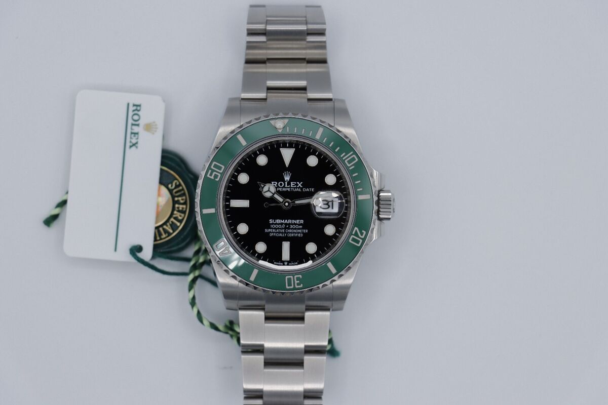 Rolex Submariner Starbucks Green Ceramic Bezel Mens Watch 126610LV Unworn
