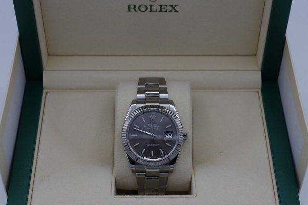 Rolex Datejust 41 126334 Rhodium Index Dial Oyster Band Box & Papers Year 2020 - Image 9