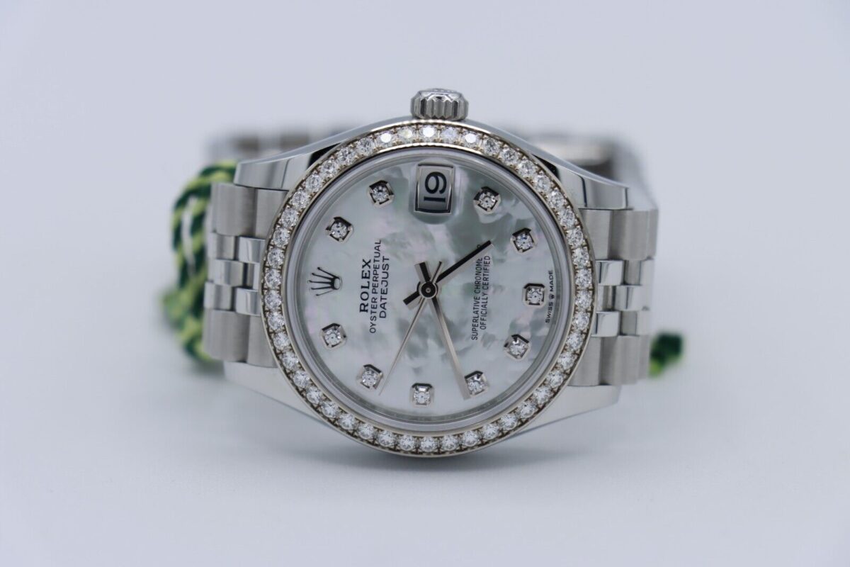 Rolex Datejust 31 278384RBR Mother of Pearl Diamond Dial Jubilee Band Year 2022 - Image 5
