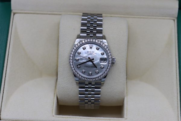 Rolex Datejust 31 278384RBR Mother of Pearl Diamond Dial Jubilee Band Year 2022 - Image 10