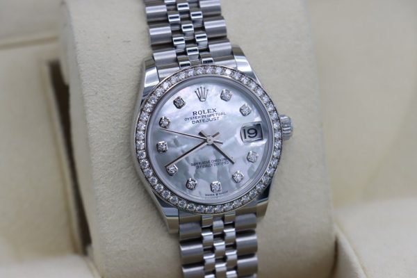 Rolex Datejust 31 278384RBR Mother of Pearl Diamond Dial Jubilee Band Year 2022 - Image 11