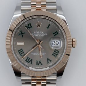 Rolex Datejust 41 126331 Wimbledon Dial Two-Tone Everose Jubilee Band Year 2023