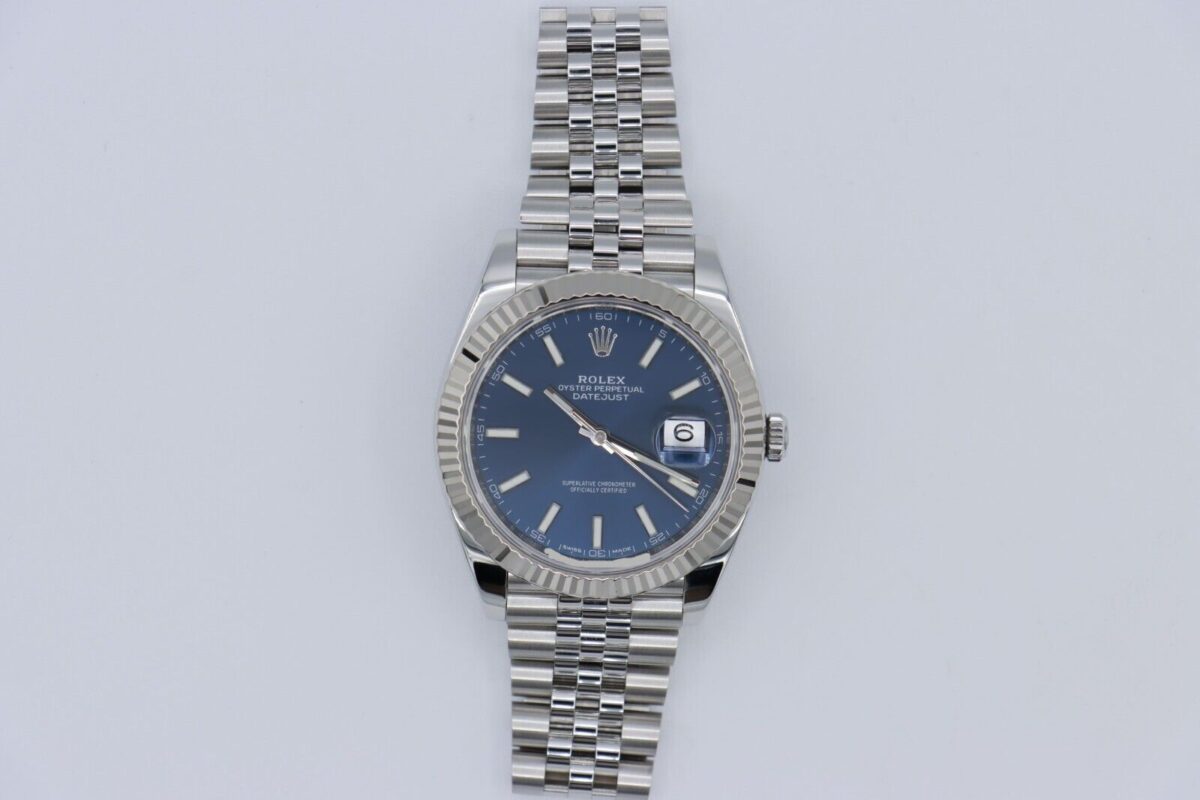 Rolex Datejust 41 126334 Blue Index Dial Jubilee Band Box & Papers Year 2018 - Image 2