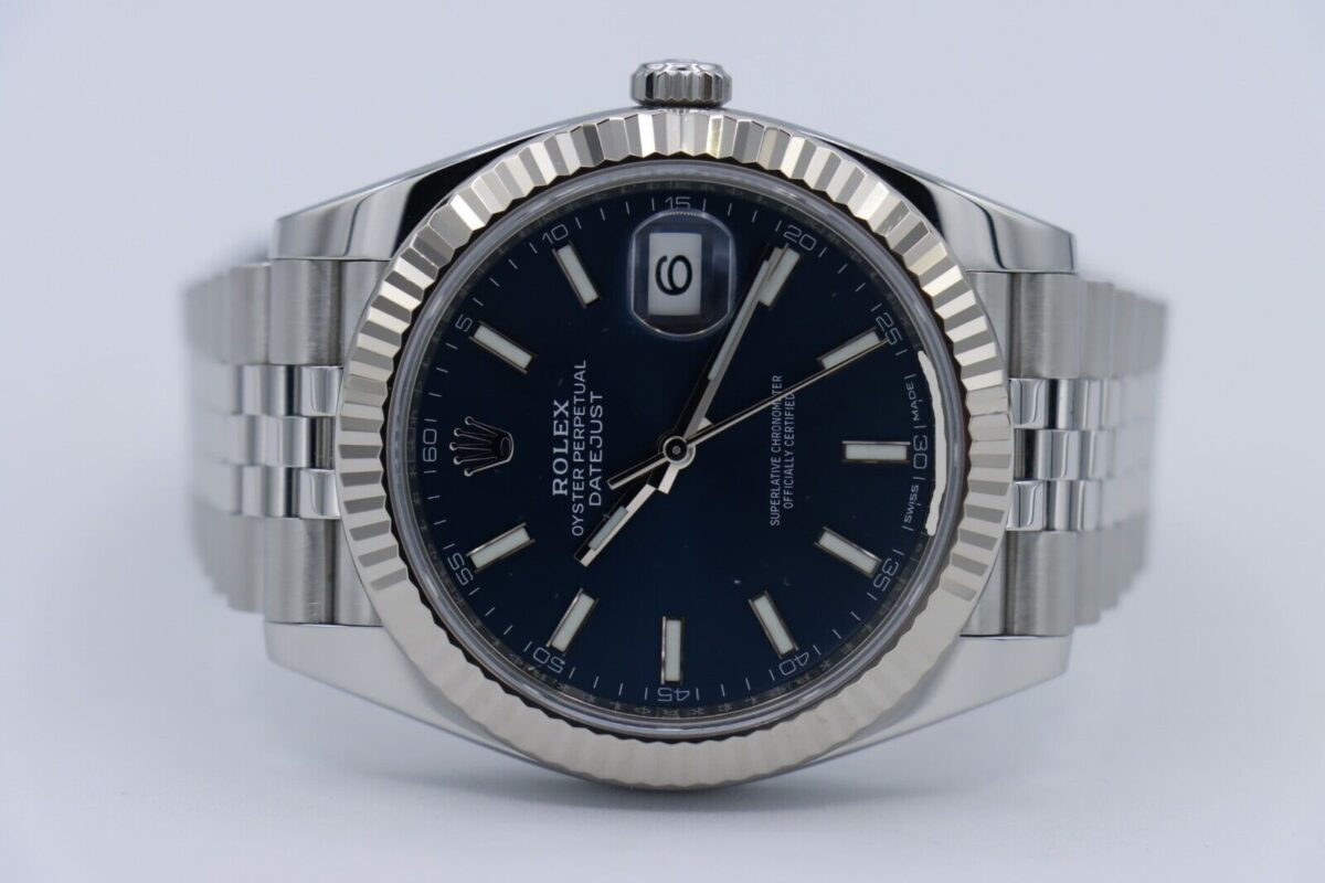 Rolex Datejust 41 126334 Blue Index Dial Jubilee Band Box & Papers Year 2018 - Image 5