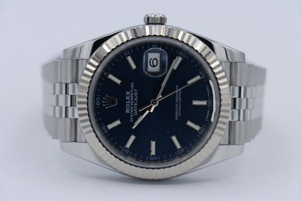 Rolex Datejust 41 126334 Blue Index Dial Jubilee Band Box & Papers Year 2018 - Image 5