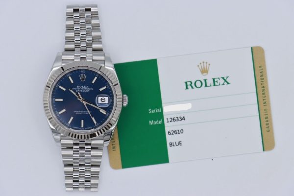 Rolex Datejust 41 126334 Blue Index Dial Jubilee Band Box & Papers Year 2018 - Image 9