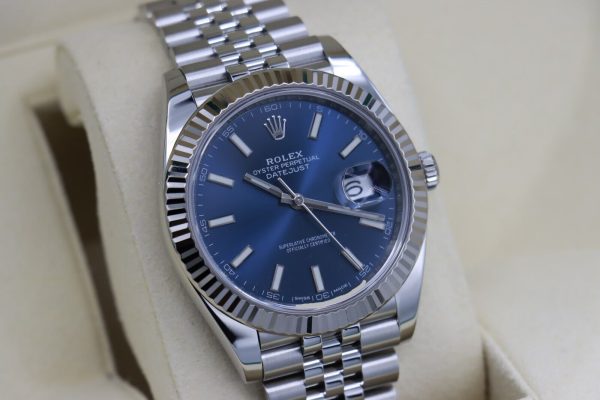 Rolex Datejust 41 126334 Blue Index Dial Jubilee Band Box & Papers Year 2018 - Image 11