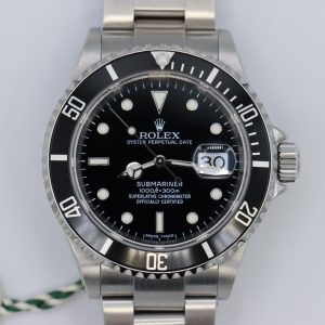 Rolex Submariner 16610 Black Dial & Bezel Oyster Band 40mm CPO 2024 Serviced