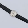 Rolex Date 1501 Silver Linen Dial 34mm Engine Turned Bezel Leather Strap - Image 2