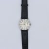 Rolex Date 1501 Silver Linen Dial 34mm Engine Turned Bezel Leather Strap - Image 3