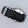 Rolex Date 1501 Silver Linen Dial 34mm Engine Turned Bezel Leather Strap - Image 4