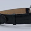 Rolex Date 1501 Silver Linen Dial 34mm Engine Turned Bezel Leather Strap - Image 8