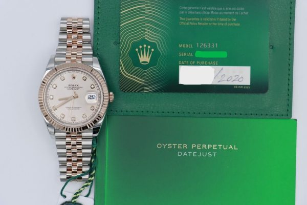 Rolex Datejust 41 126331 Sundust Diamond Dial Jubilee Band Two-Tone Everose 2020 - Image 9