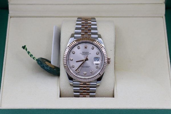 Rolex Datejust 41 126331 Sundust Diamond Dial Jubilee Band Two-Tone Everose 2020 - Image 10