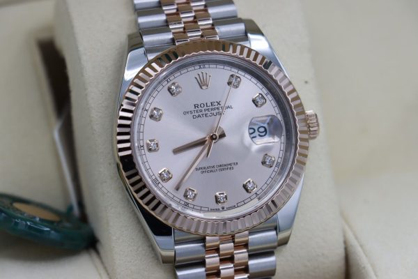 Rolex Datejust 41 126331 Sundust Diamond Dial Jubilee Band Two-Tone Everose 2020 - Image 11