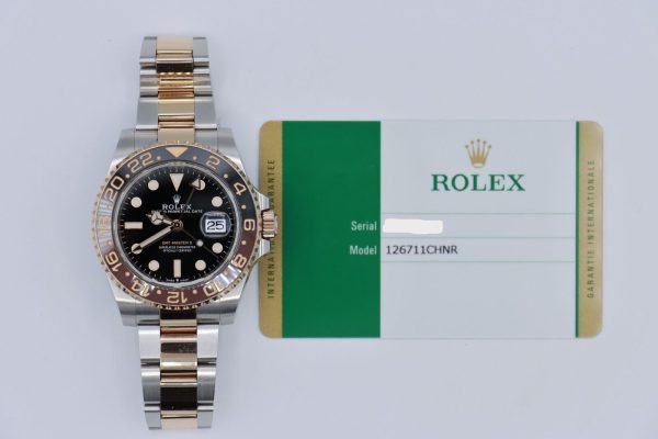 Rolex GMT-Master II 126711CHNR Root Beer Two-Tone Everose Oyster Band Circa 2019 - Image 10