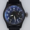 IWC Big Pilot Top Gun IW502001 Black Ceramic Leather Strap 7 Day Power Reserve