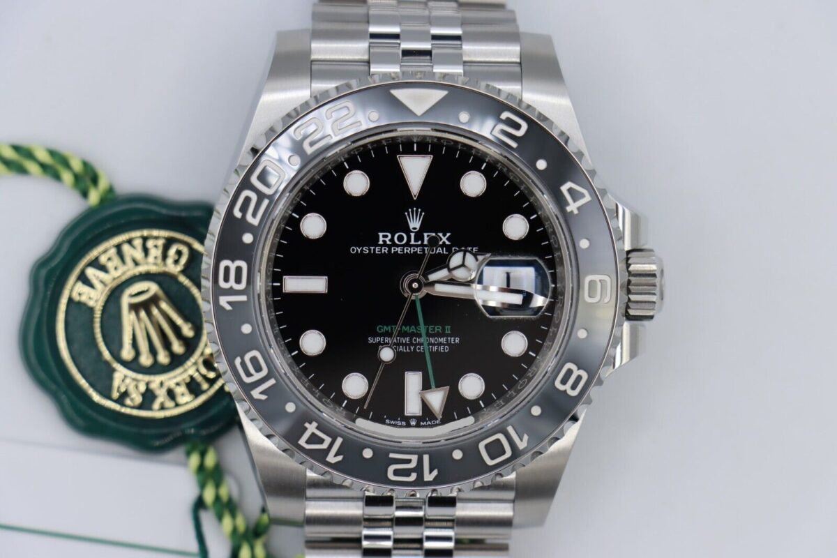 Rolex GMT-Master II 126710GRNR Bruce Wayne Jubilee Band Full Set FRESH CARD 2024
