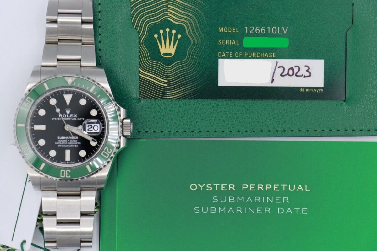 Rolex Submariner 126610LV Starbucks Green Bezel Black Dial Box & Paper Year 2023 - Image 11