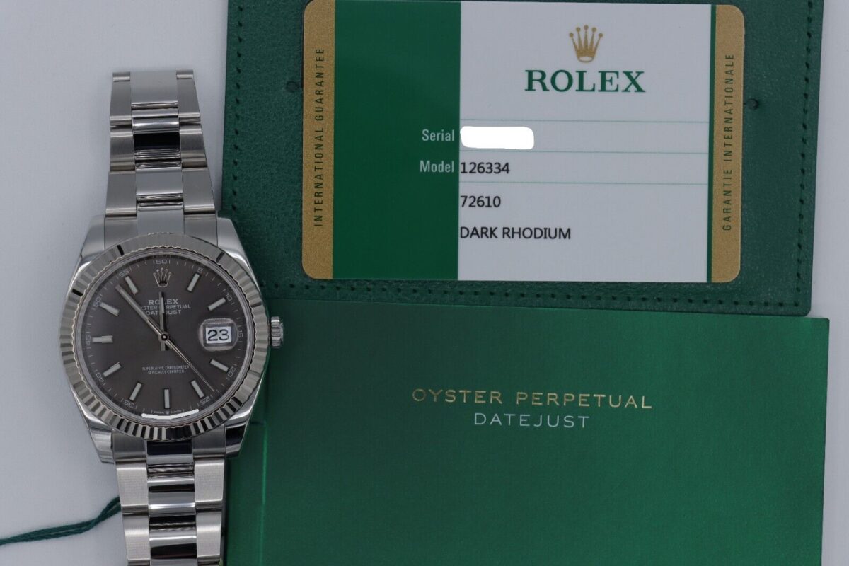 Rolex Datejust 41 126334 Rhodium Index Dial Oyster Band Box & Papers Year 2020 - Image 11
