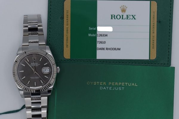 Rolex Datejust 41 126334 Rhodium Index Dial Oyster Band Box & Papers Year 2020 - Image 11