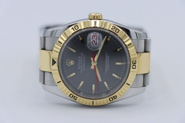 Rolex Datejust 116263 Slate Gray Dial Turn-O-Graph Two-Tone Oyster Band 36m 2006 - Image 5