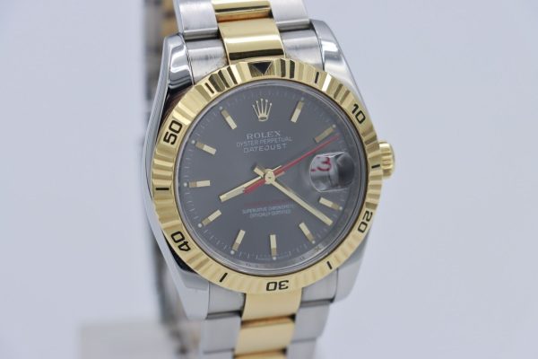 Rolex Datejust 116263 Slate Gray Dial Turn-O-Graph Two-Tone Oyster Band 36m 2006 - Image 9