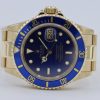 Rolex Submariner 16618 Blue Sunburst Dial & Bezel 18K Oyster Pin Band Circa 1989 - Image 5