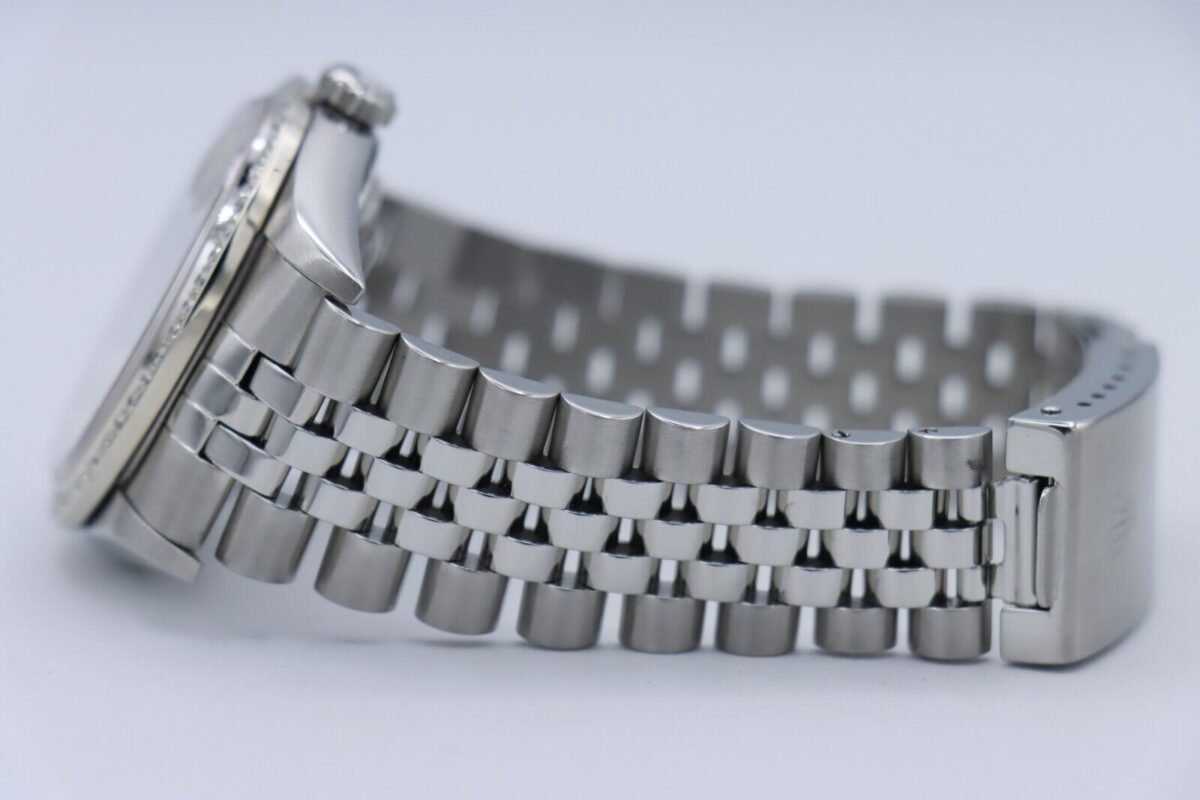Rolex Datejust 16234 Silver Diamond Dial & Bezel Jubilee Band Circa 2000 - Image 6