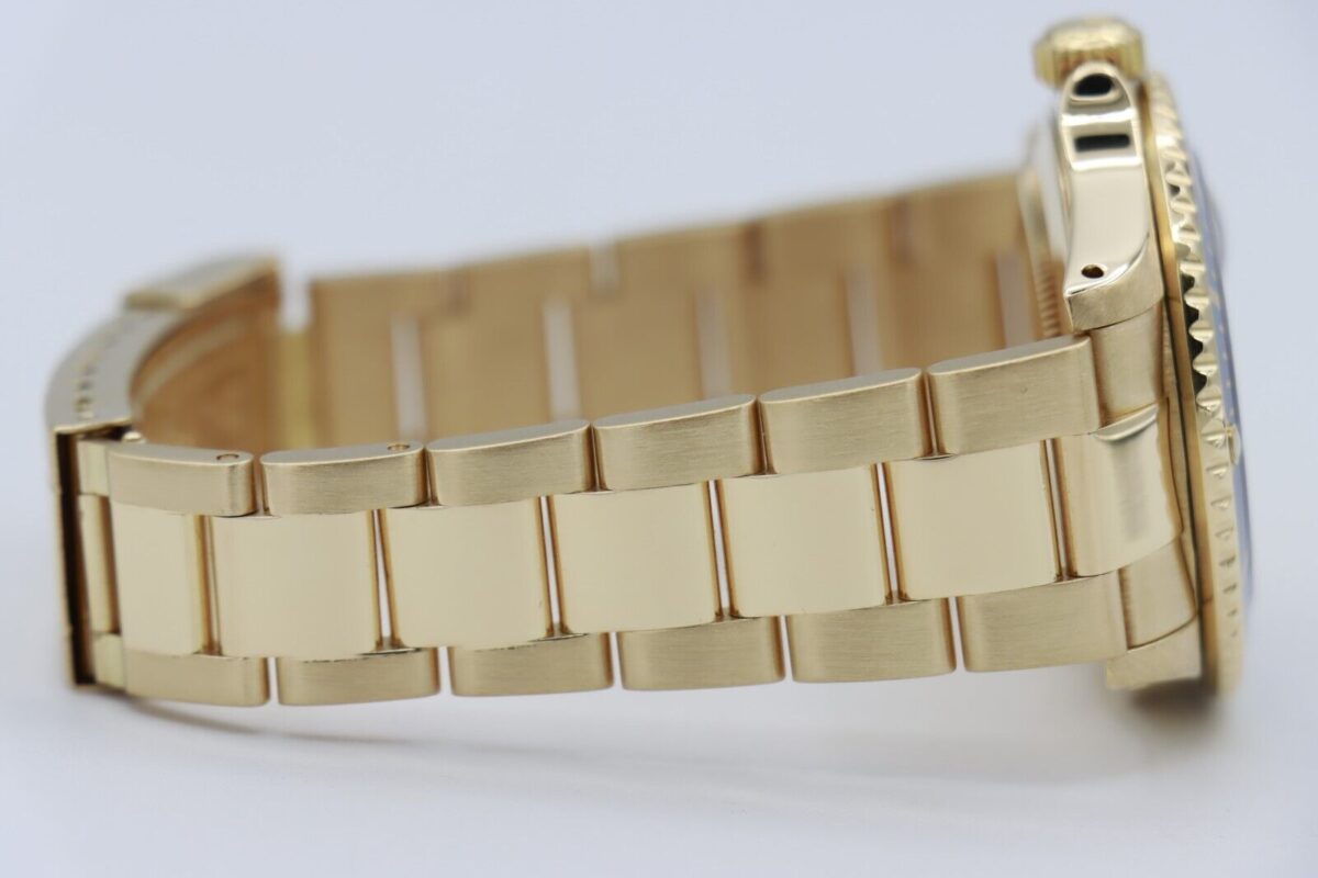 Rolex Submariner 16618 Blue Sunburst Dial & Bezel 18K Oyster Pin Band Circa 1989 - Image 8