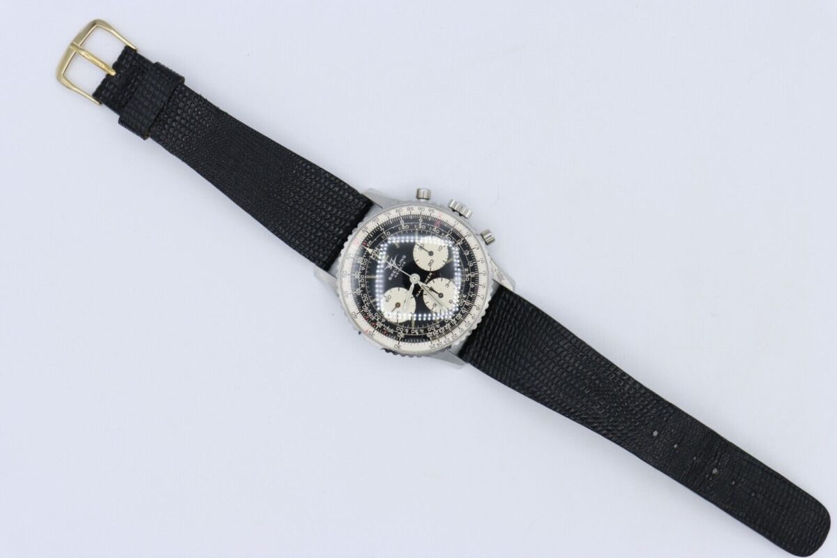 Vintage Breitling Navitimer 806 Black Dial Chronograph 41mm Original Papers - Image 2