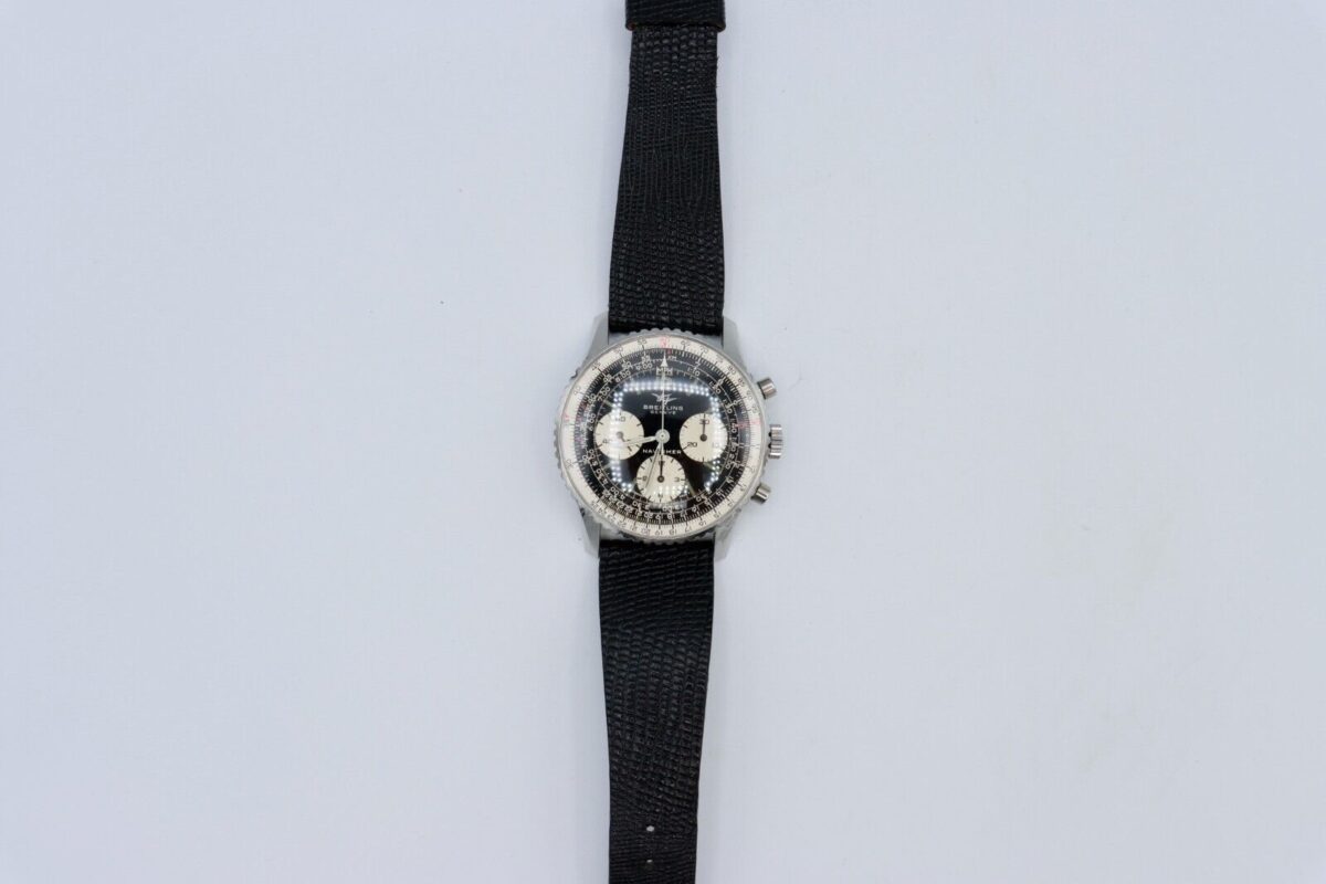 Vintage Breitling Navitimer 806 Black Dial Chronograph 41mm Original Papers - Image 3