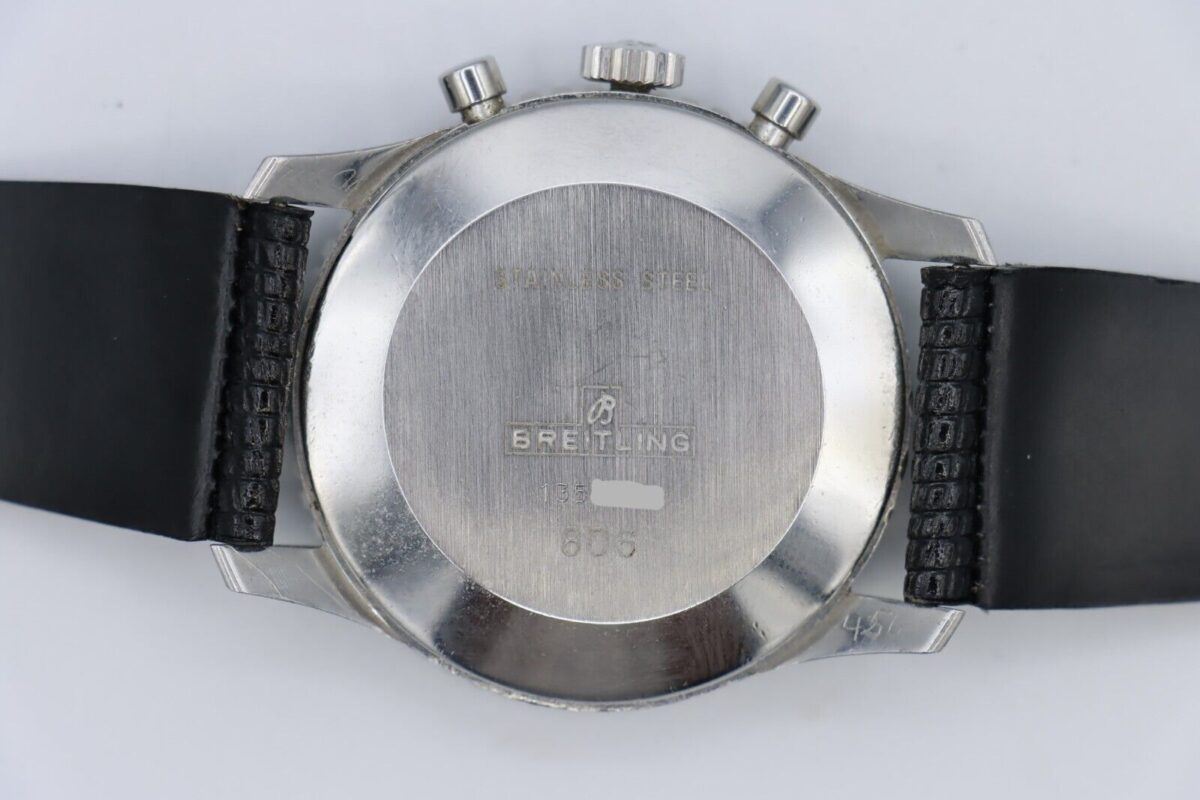 Vintage Breitling Navitimer 806 Black Dial Chronograph 41mm Original Papers - Image 4