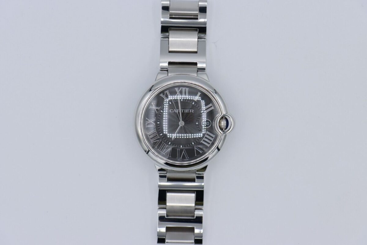 Cartier Ballon Bleu 3765 Black Roman Dial 42mm Stainless Steel Year 2015 - Image 2