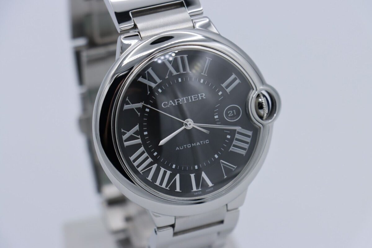 Cartier Ballon Bleu 3765 Black Roman Dial 42mm Stainless Steel Year 2015 - Image 10