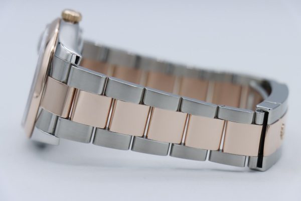 Rolex Datejust 116201 Black Roman Dial Oyster Band Two-Tone Everose Circa 2007 - Image 6