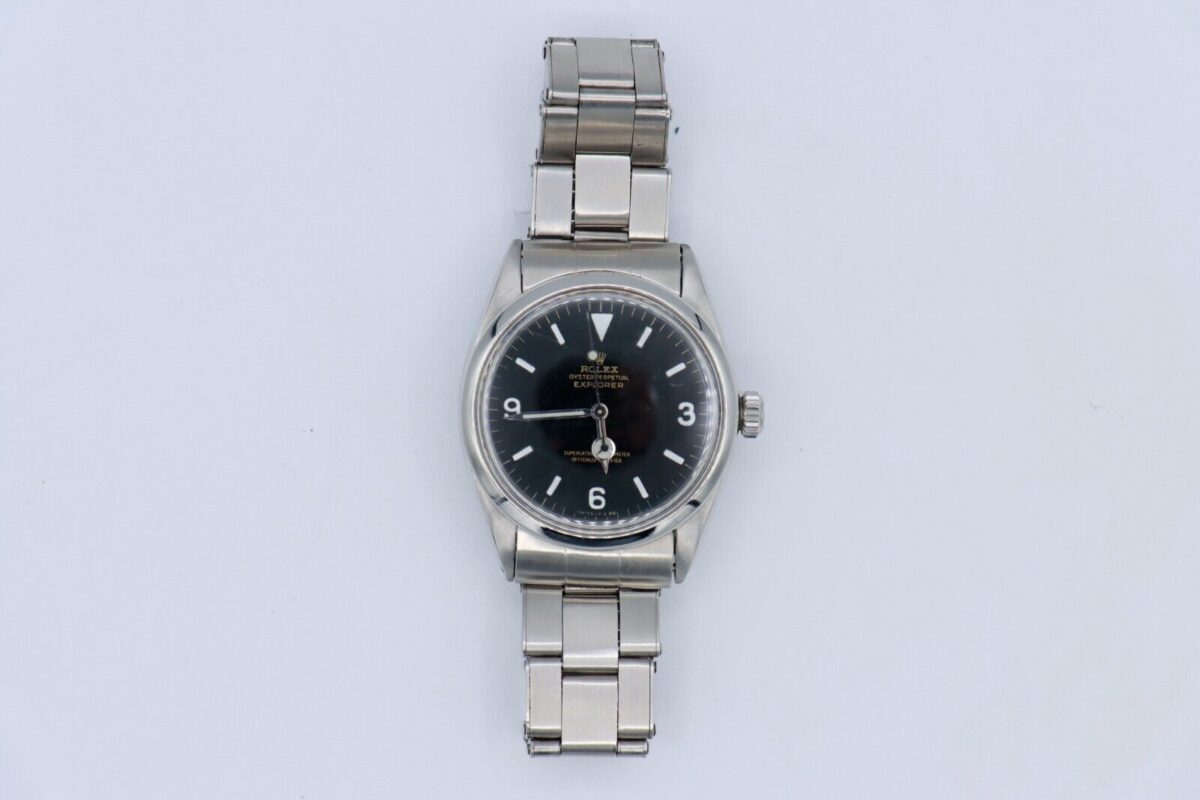 Vintage Rolex Explorer 1016 Matte Black Dial Rivet Stretch Oyster Bracelet 36mm - Image 2
