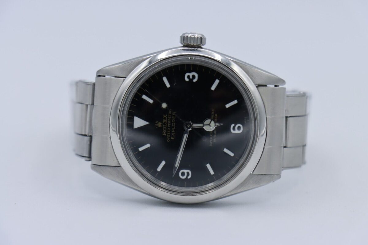 Vintage Rolex Explorer 1016 Matte Black Dial Rivet Stretch Oyster Bracelet 36mm - Image 5