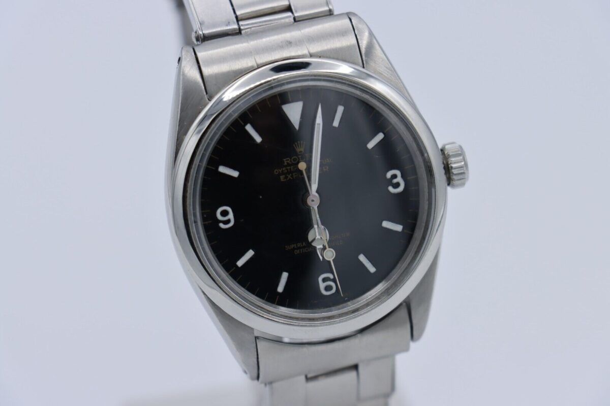 Vintage Rolex Explorer 1016 Matte Black Dial Rivet Stretch Oyster Bracelet 36mm - Image 9