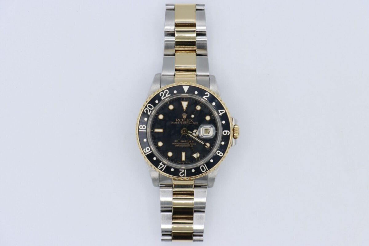 Rolex GMT-Master II 16713 Black Dial & Bezel Two-Tone Oyster Band Circa 1988 - Image 2