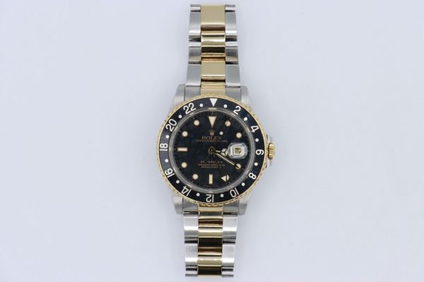 Rolex GMT-Master II 16713 Black Dial & Bezel Two-Tone Oyster Band Circa 1988 - Image 2
