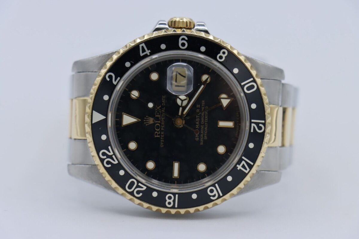 Rolex GMT-Master II 16713 Black Dial & Bezel Two-Tone Oyster Band Circa 1988 - Image 5