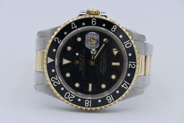 Rolex GMT-Master II 16713 Black Dial & Bezel Two-Tone Oyster Band Circa 1988 - Image 5